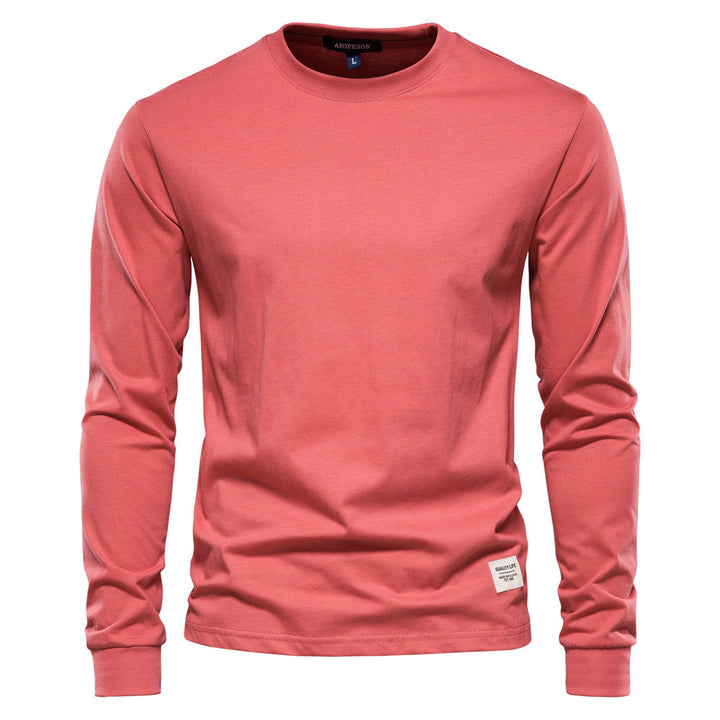 Men's Solid Long Sleeve T-Shirt