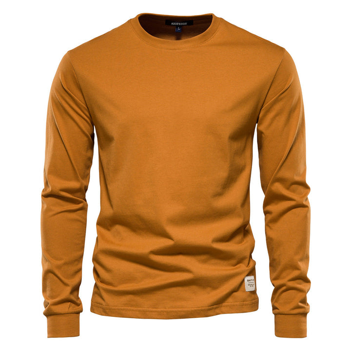 Men's Solid Long Sleeve T-Shirt