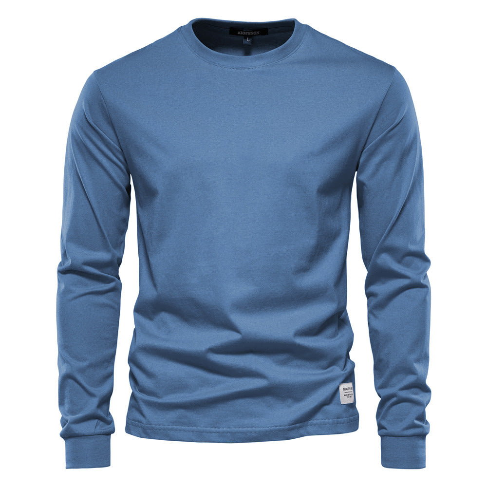 Men's Solid Long Sleeve T-Shirt