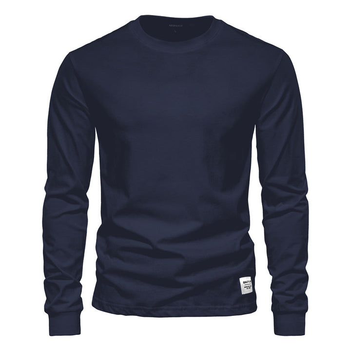 Men's Solid Long Sleeve T-Shirt