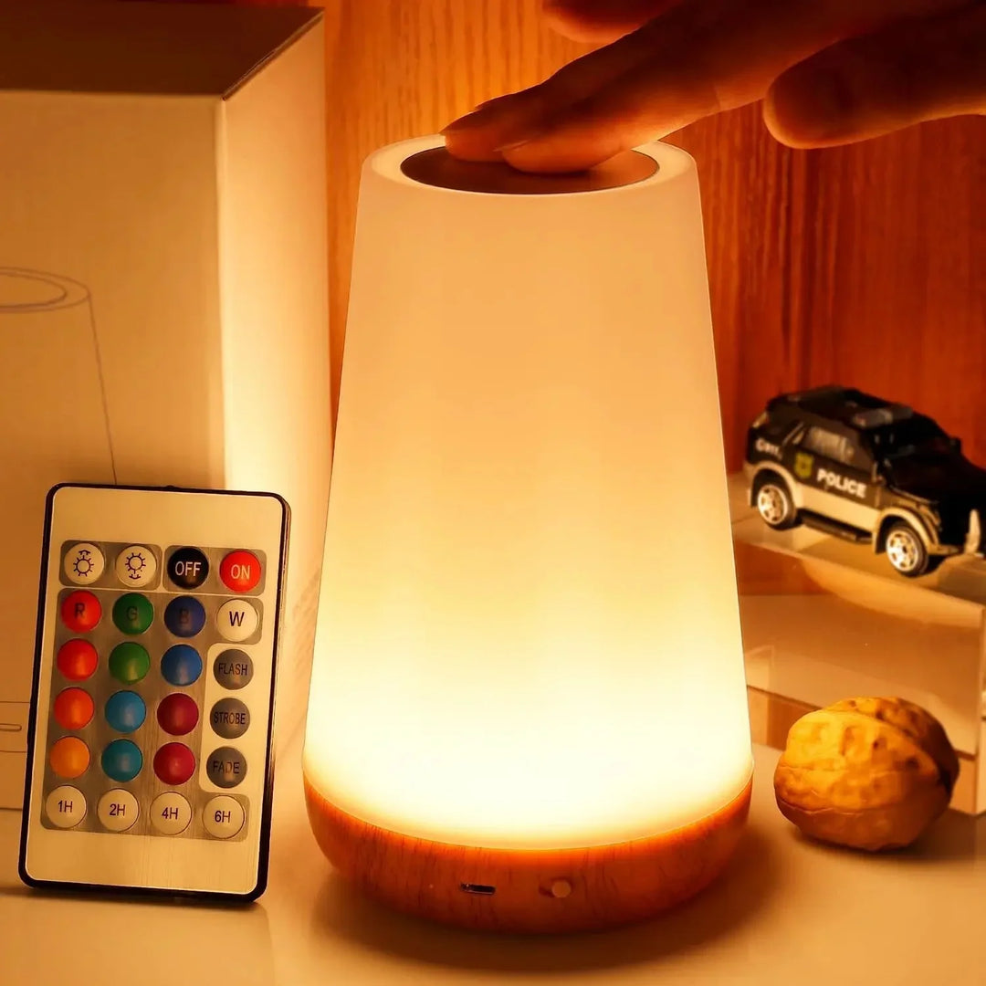 RGB Table Lamp with Touch Control and Remote Control Dimmable