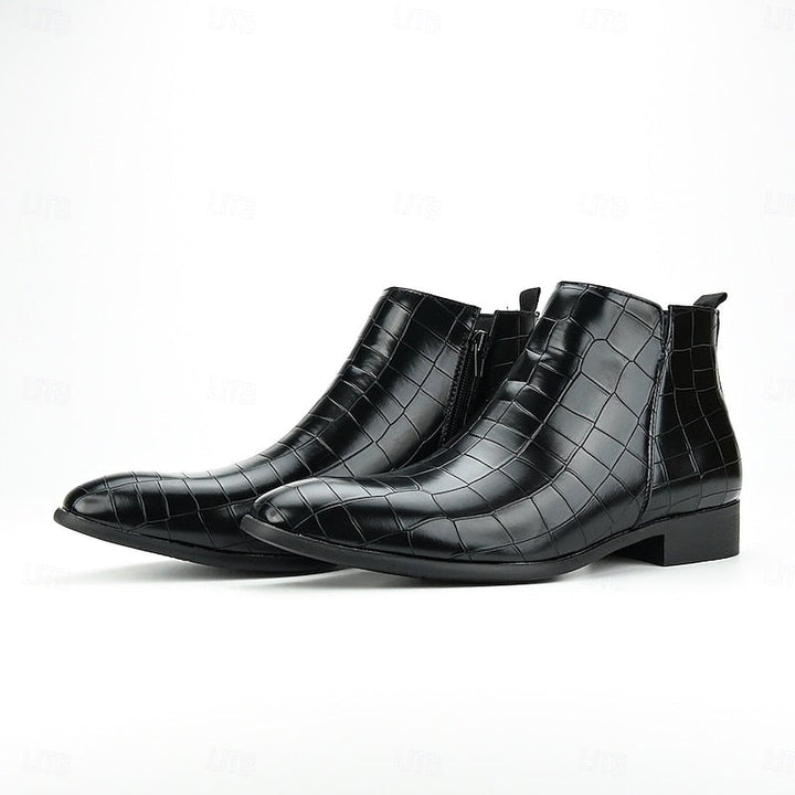 Sterling Refined Slip-On Chelsea Boots, view 7 - Elena Harper