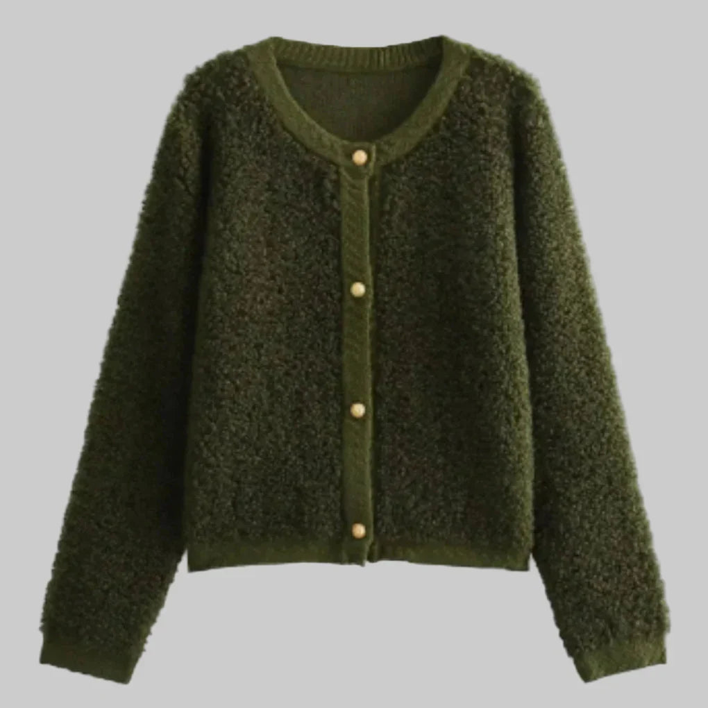 Women’s Button-Cardigan – Soft Layer with Statement Texture