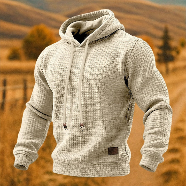 Textured Pullover Hoodie