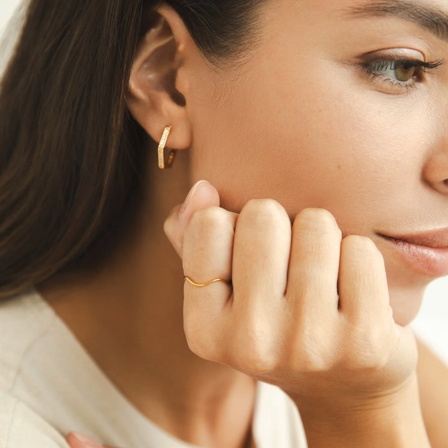 Tina Gold Stacking Ring