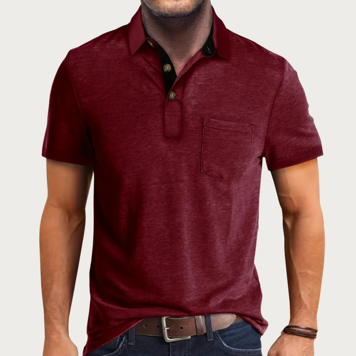 Tristan | Men's Button-Down Polo Shirt