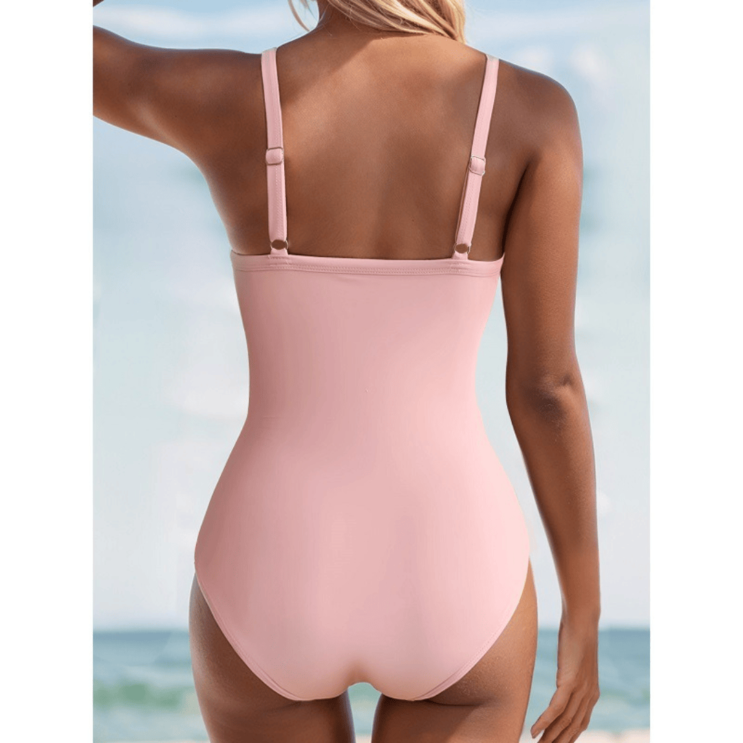 Florencia™ Emma & Rose Manhattan one-piece swimsuit in tubbrun color, featuring a flattering fit and stylish design.