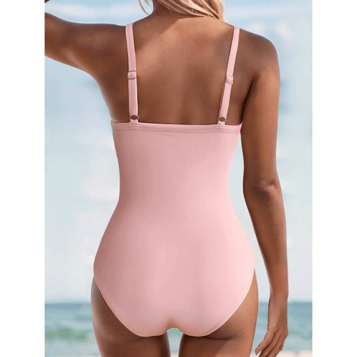 Florencia™ Emma & Rose Manhattan one-piece swimsuit in tubbrun color, featuring a flattering fit and stylish design.