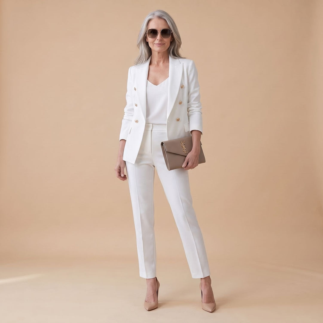 Nora | Two-Piece Set Women's Blazer Trouser Suit Double-Breasted Buttons
