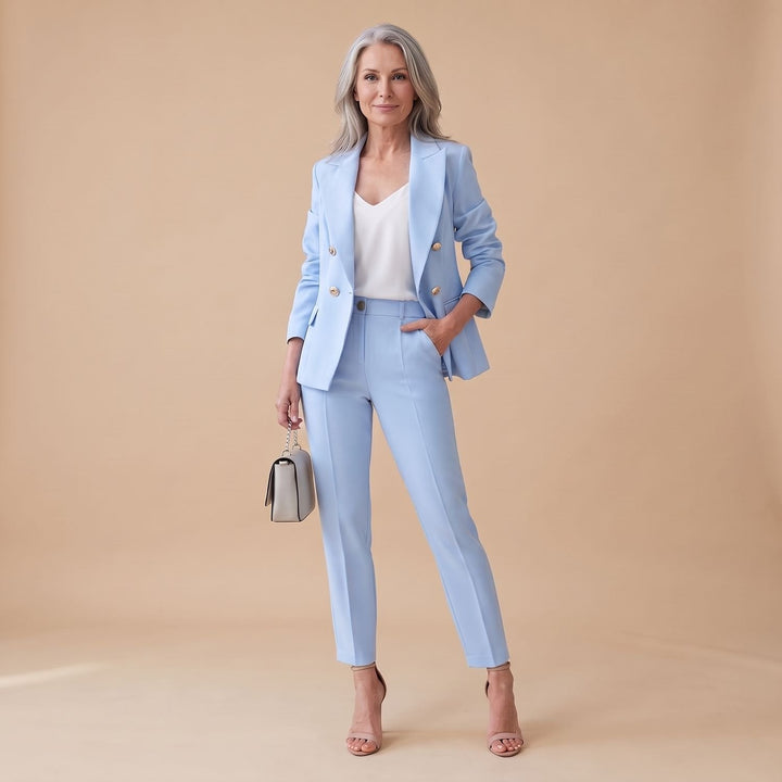 Nora | Two-Piece Set Women's Blazer Trouser Suit Double-Breasted Buttons