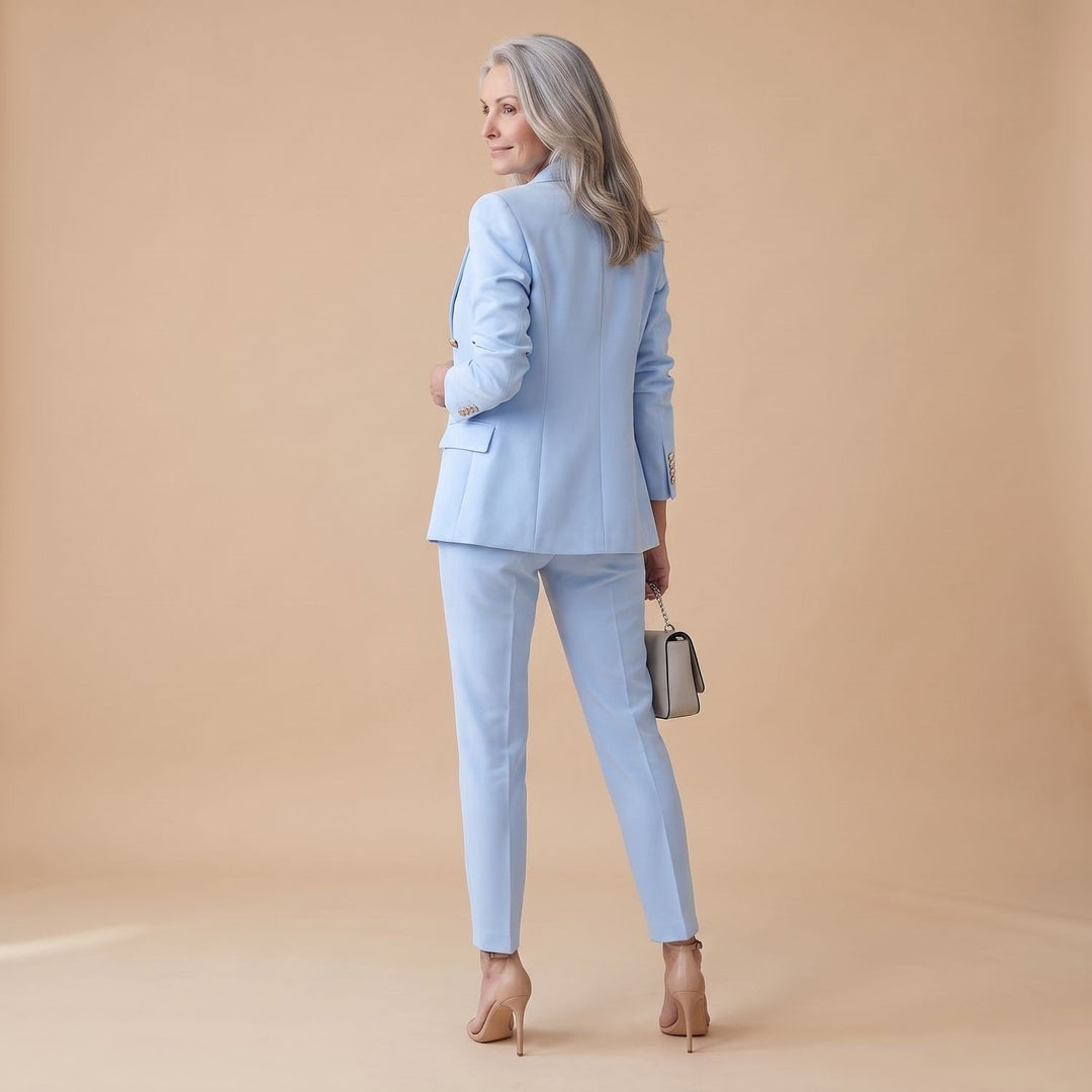 Nora | Two-Piece Set Women's Blazer Trouser Suit Double-Breasted Buttons