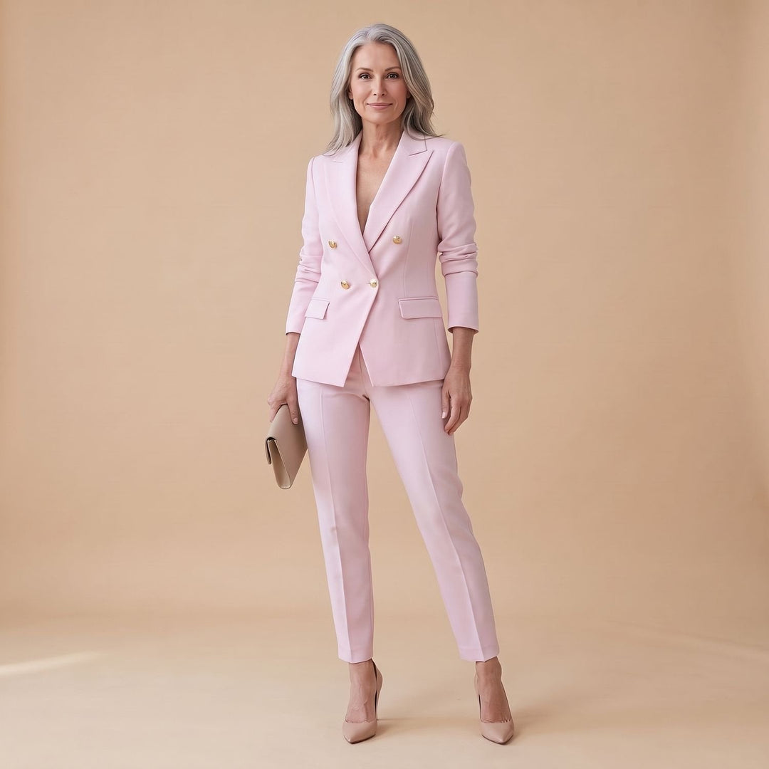 Nora | Two-Piece Set Women's Blazer Trouser Suit Double-Breasted Buttons