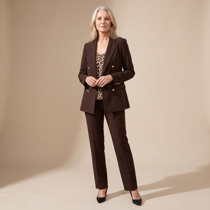 Nora | Two-Piece Set Women's Blazer Trouser Suit Double-Breasted Buttons