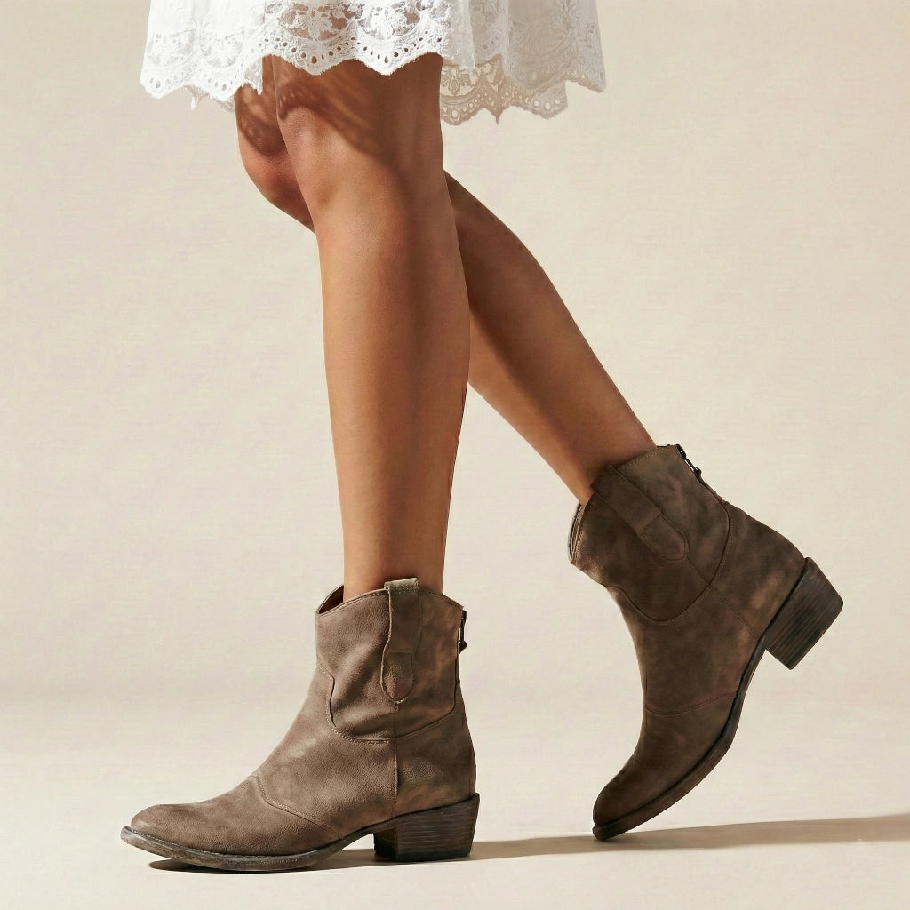 Carien™  |  Ankle Boots Women Cowboy