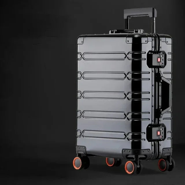 Unisex Aluminum-Magnesium Hard Shell Luggage, view 7 - Elena Harper
