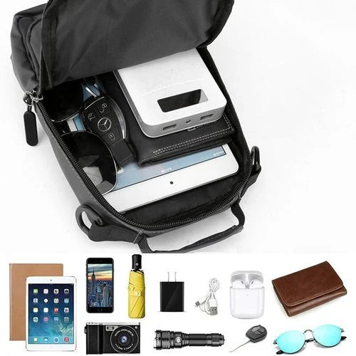 Unisex Anti-Theft Water-Resistant Backpack for Secure Travel, view 4 - Elena Harper