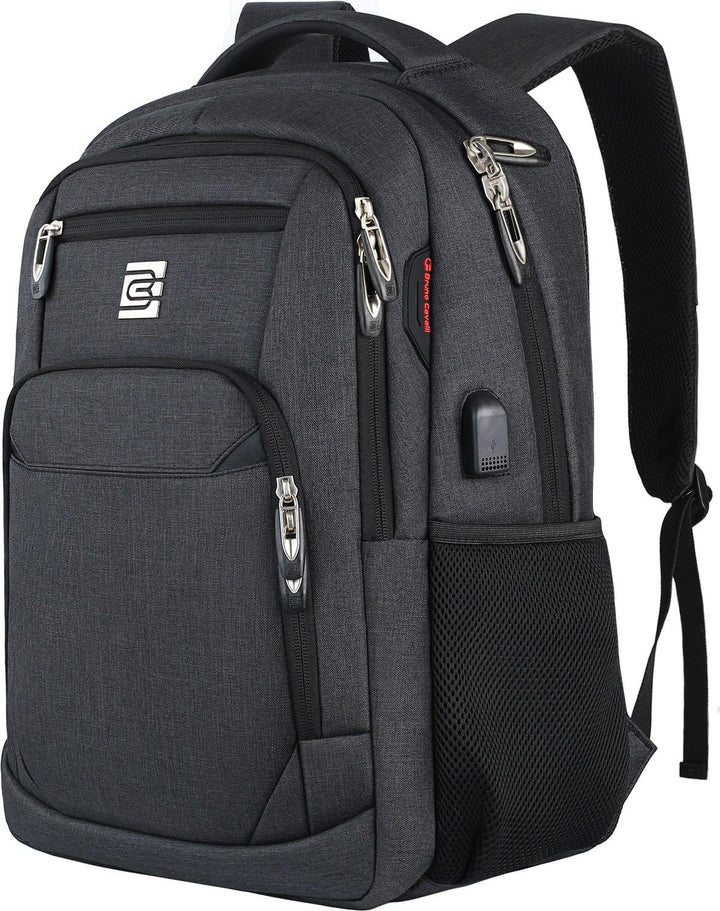 Unisex Slim Anti-Theft Laptop Backpack with USB Charging