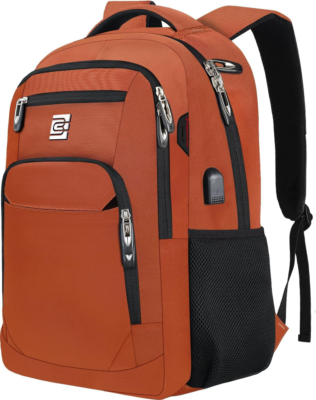 Unisex Slim Anti-Theft Laptop Backpack with USB Charging