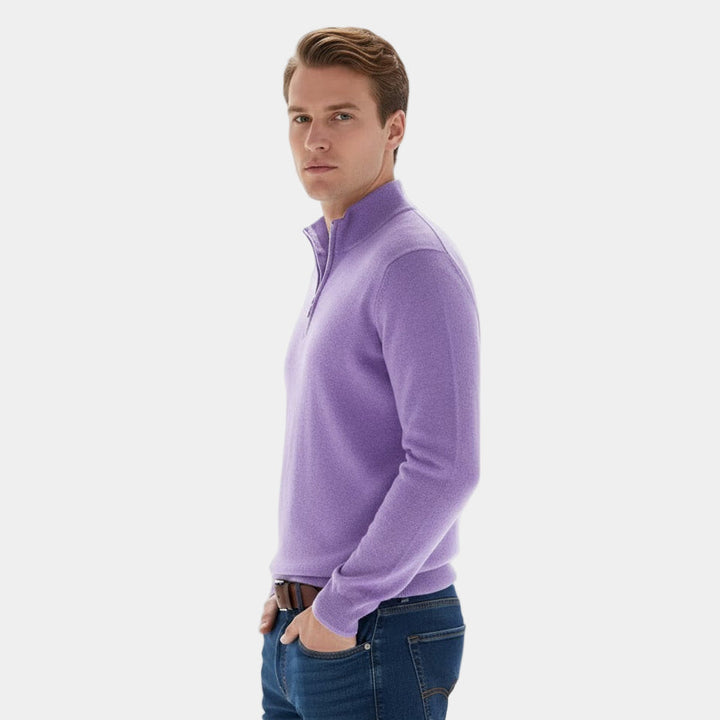 Men's Simple Zipper Sweater