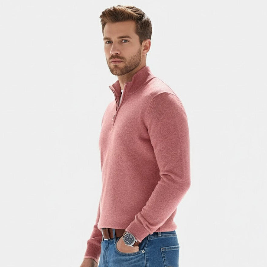 Men's Simple Zipper Sweater