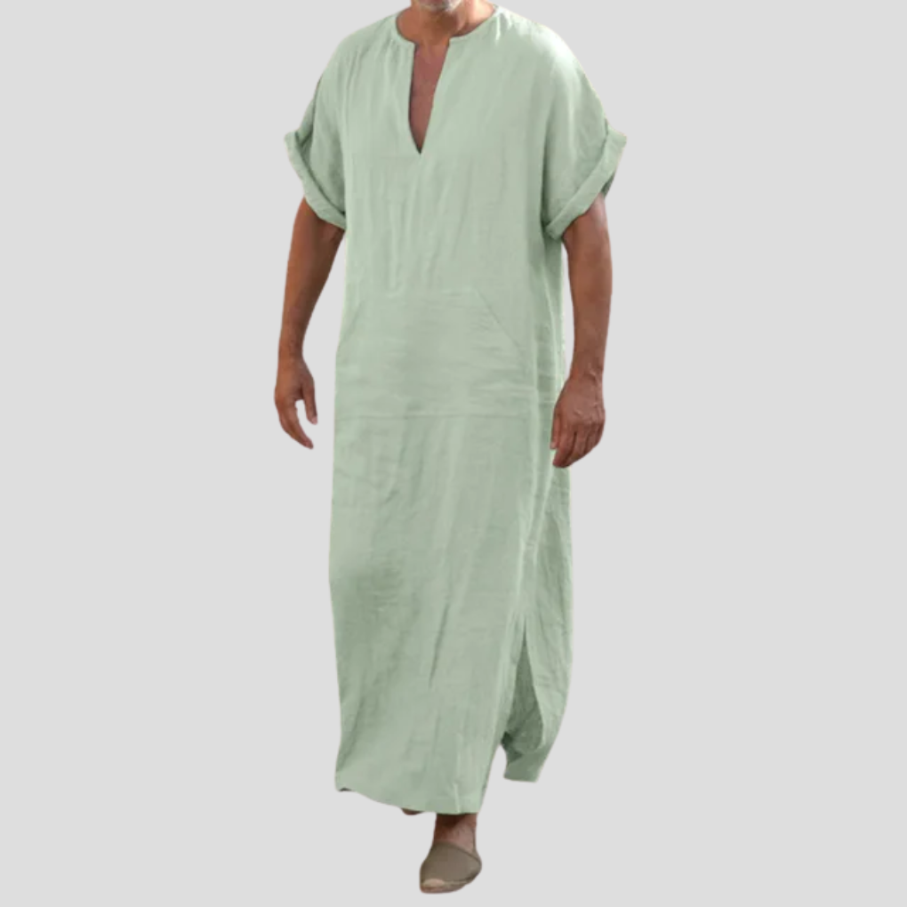 V-Neck Djellaba, view 3 - Elena Harper