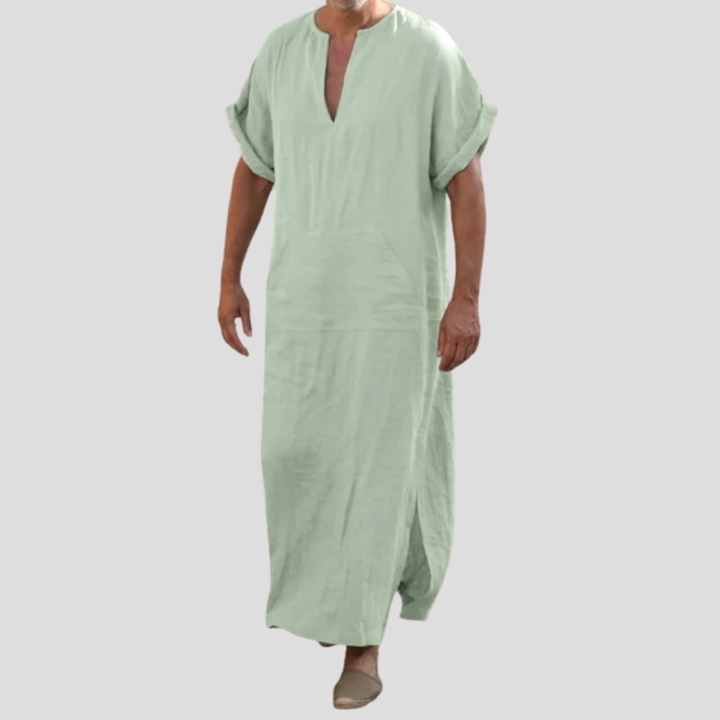 V-Neck Djellaba, view 3 - Elena Harper