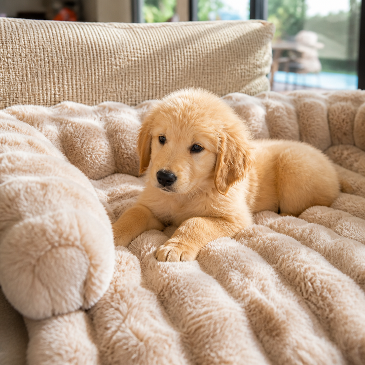 CozyHaven – Plush Bolster Sofa Pet Mat