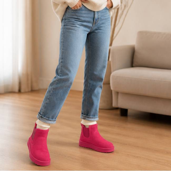 Cozywalk Fur-Lined Slip-On Winter Boots - Elena Harper