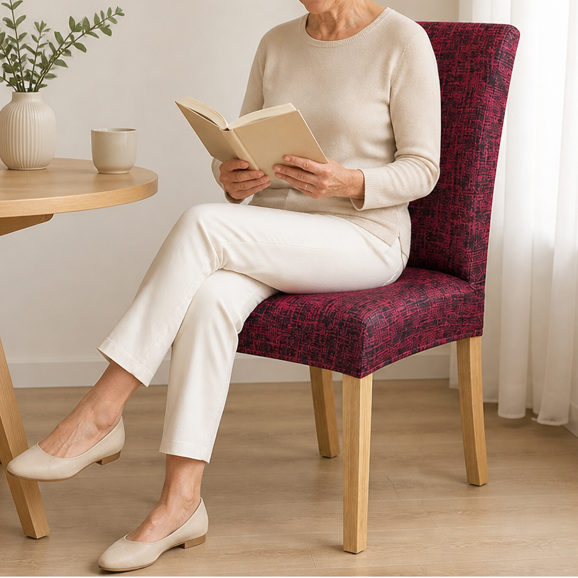 Chairwell Stretch Dining Chair Covers (4 set) - Elena Harper