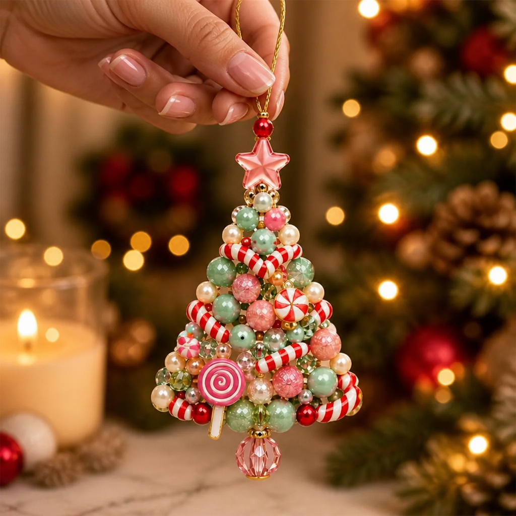 Bead & Bough Beaded Christmas Tree Ornament Kit - Elena Harper