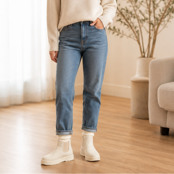 Cozywalk Fur-Lined Slip-On Winter Boots - Elena Harper