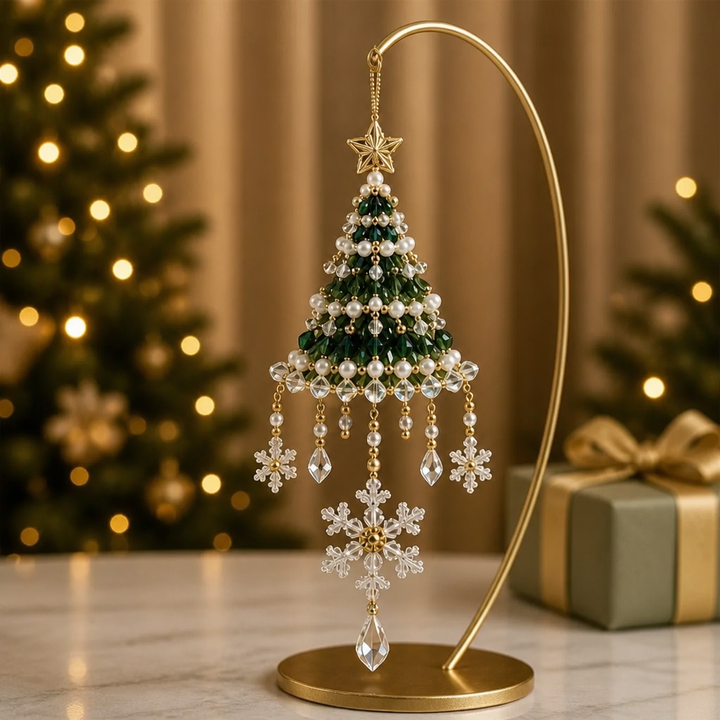Bead & Bough Beaded Christmas Tree Ornament Kit - Elena Harper