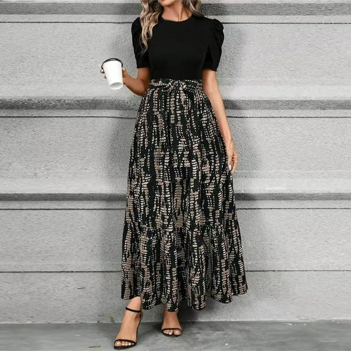Women's Flowy Botanical Print Maxi Sundress
