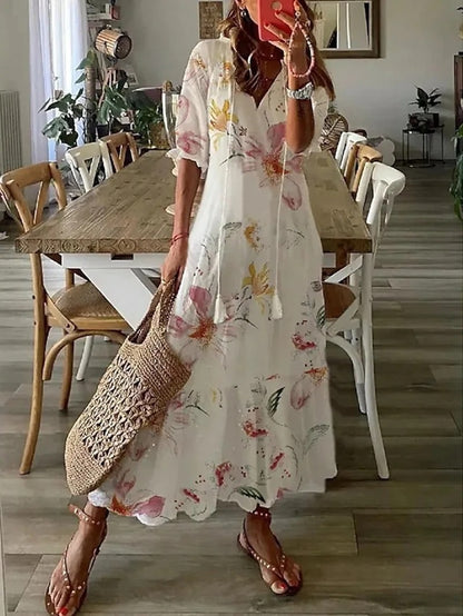 Melody Casual Boho Beach Dress - Elena Harper