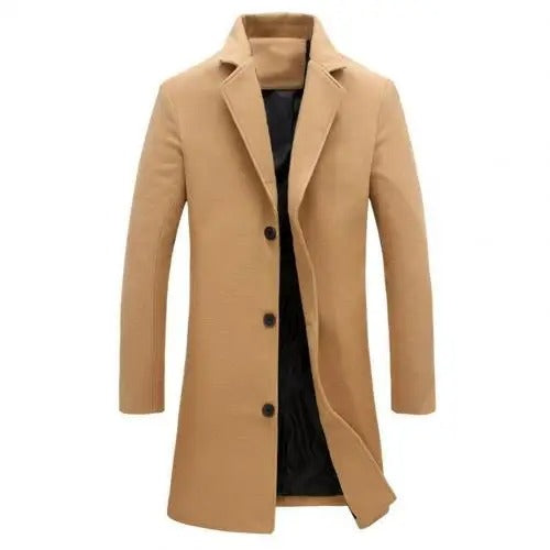 Men's Wool Coat for Autumn and Winter Tomas, view 2 - Elena Harper