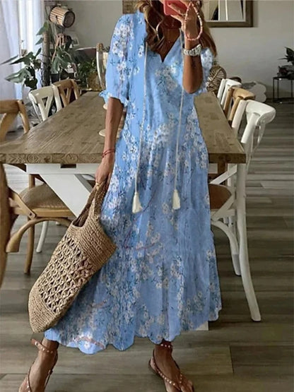 Melody Casual Boho Beach Dress - Elena Harper