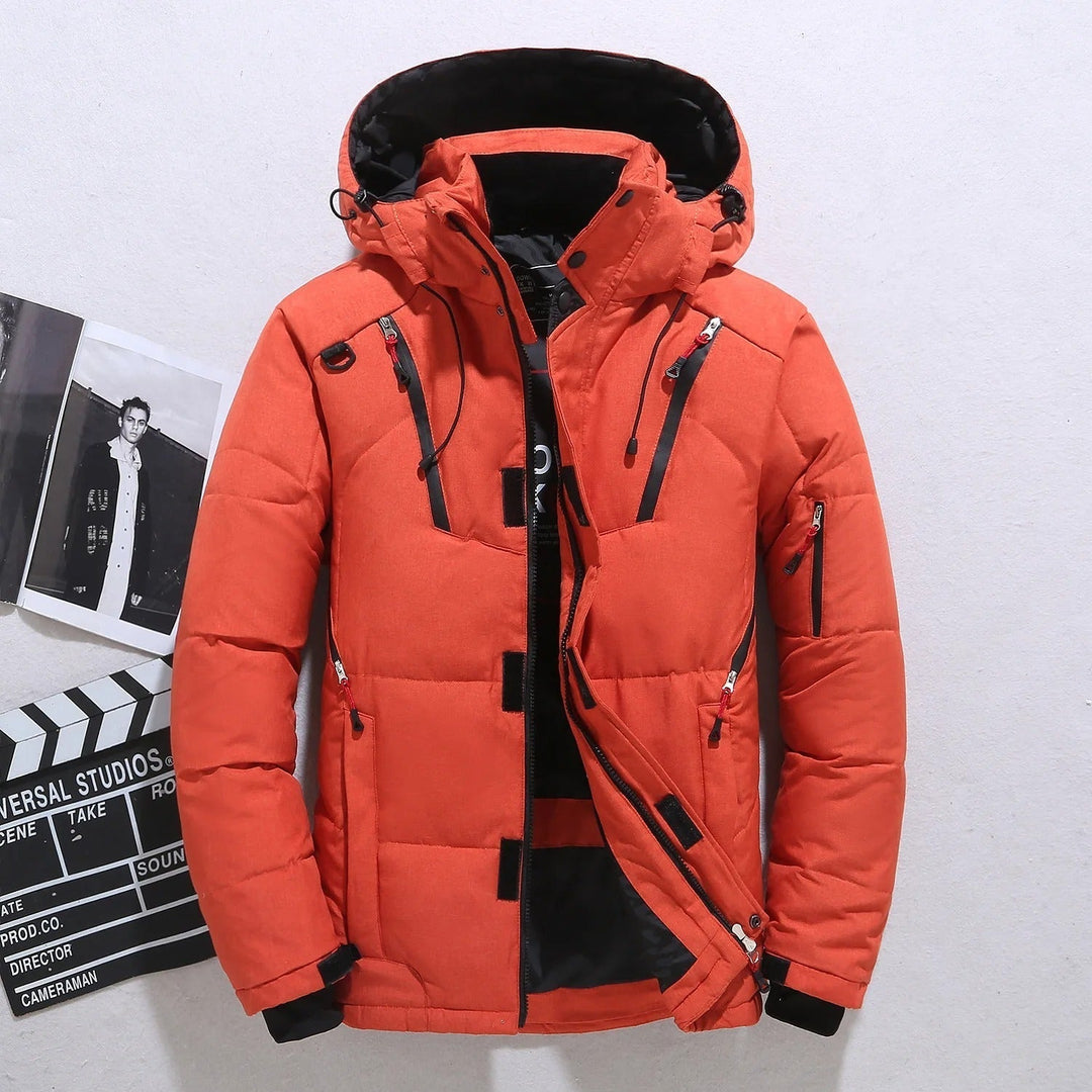 Men's Hooded Puffer Winter Jacket - Ultimate Warmth & Protection