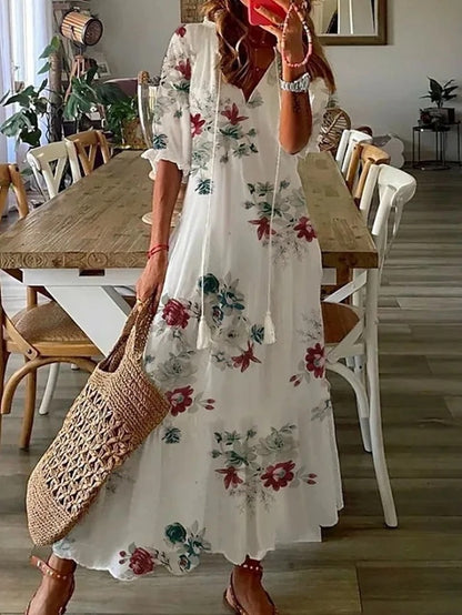 Melody Casual Boho Beach Dress - Elena Harper