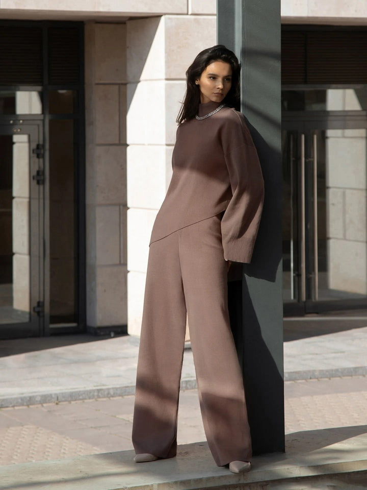 Hashiena Two-Piece Set with Wide Leg - Elena Harper