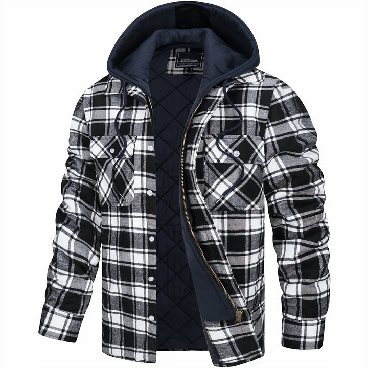 Eloy™ | Men's Jacket with a Plaid Print & Modern Style