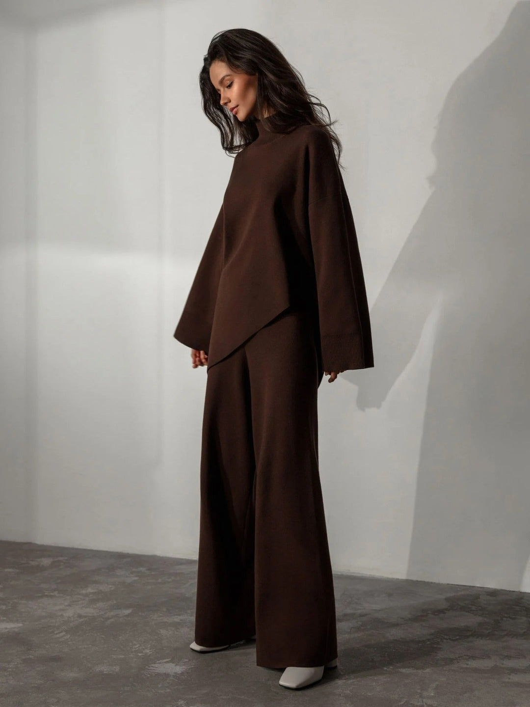 Hashiena Two-Piece Set with Wide Leg, view 2 - Elena Harper