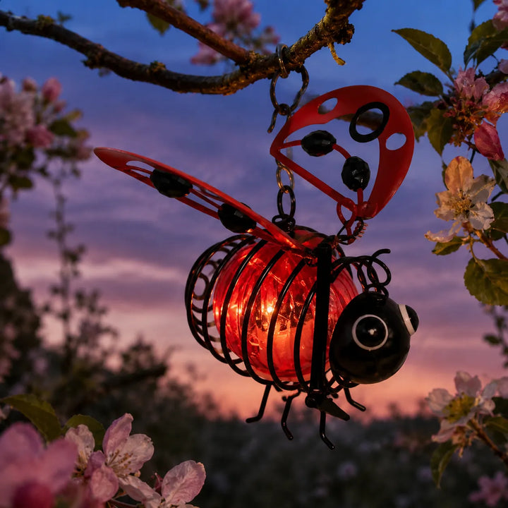 Beeloom Solar Hanging Bee Lamp for Garden - Elena Harper