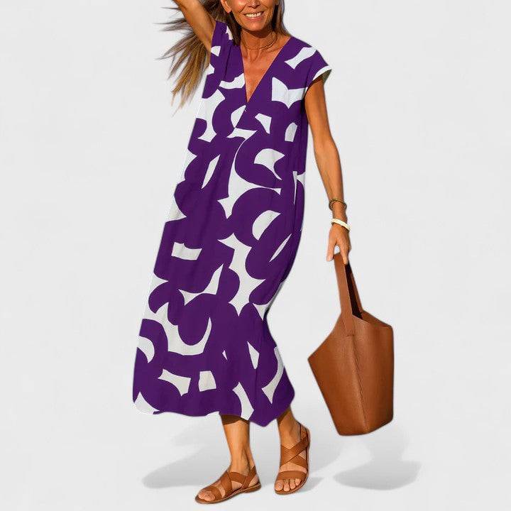 Valery™  |  Flowing V-neck Dress