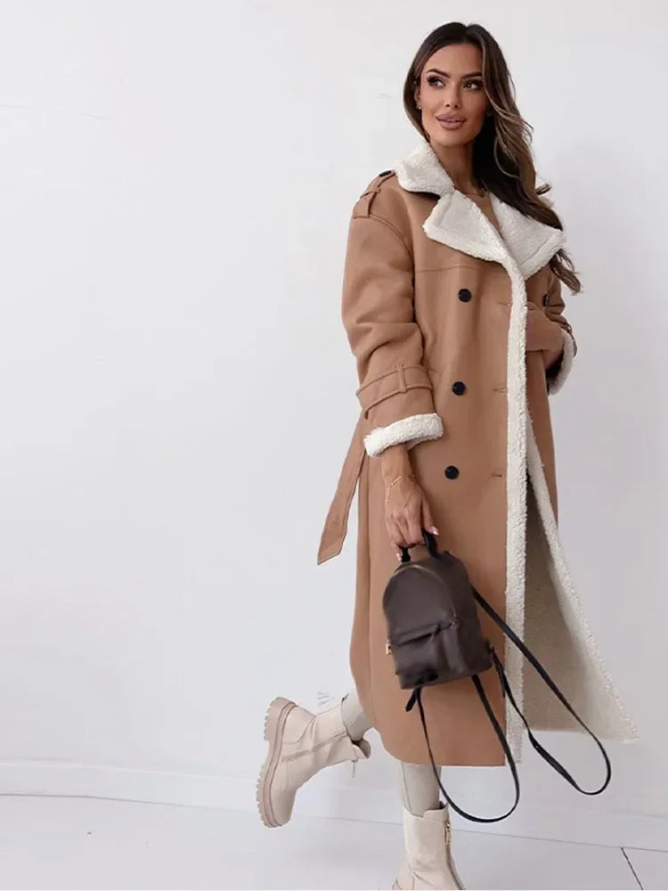 Versatile Long Winter Coat, view 3 - Elena Harper