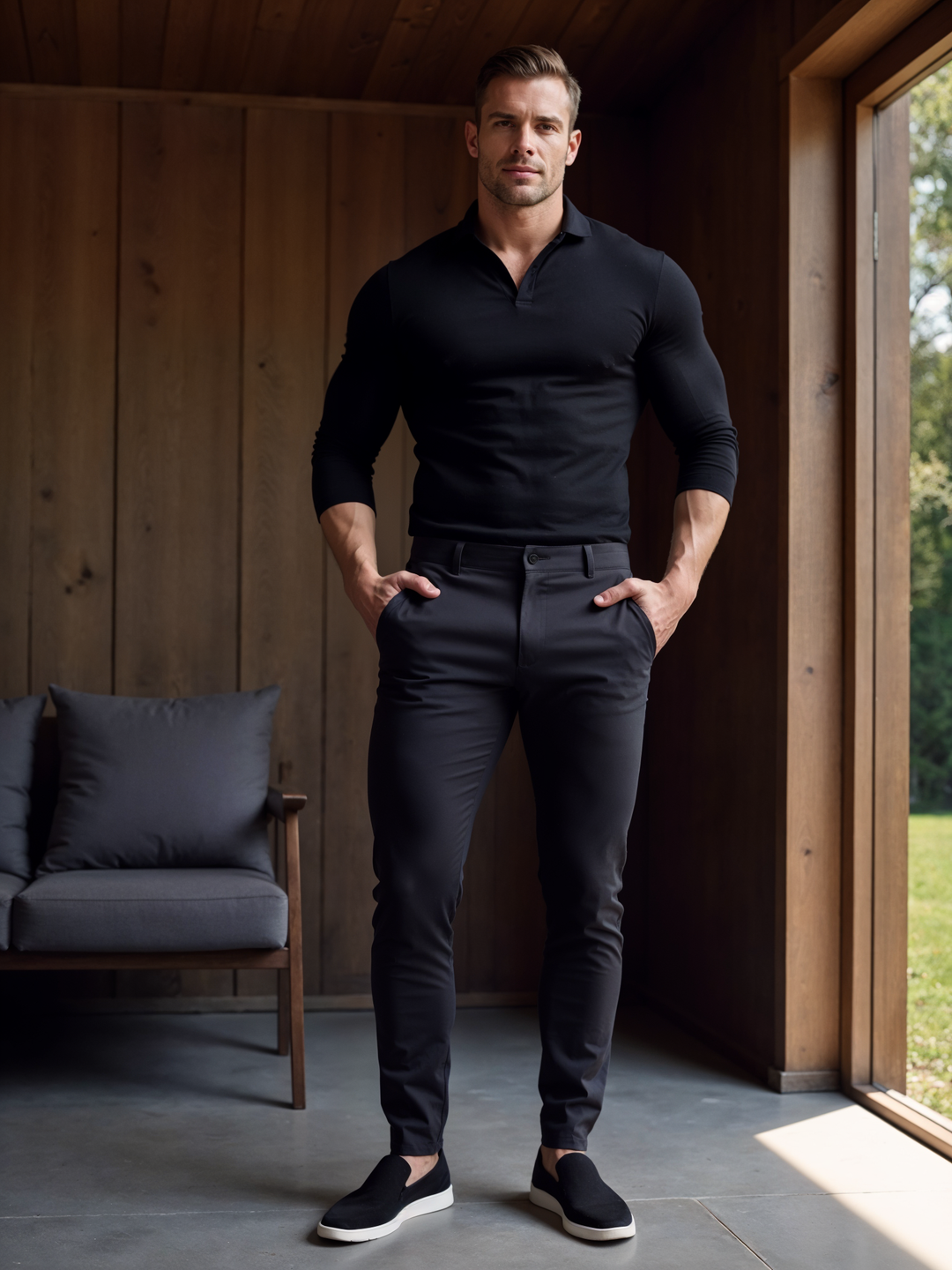 LAURENT MONACO | STRETCH PANTS FOR MEN