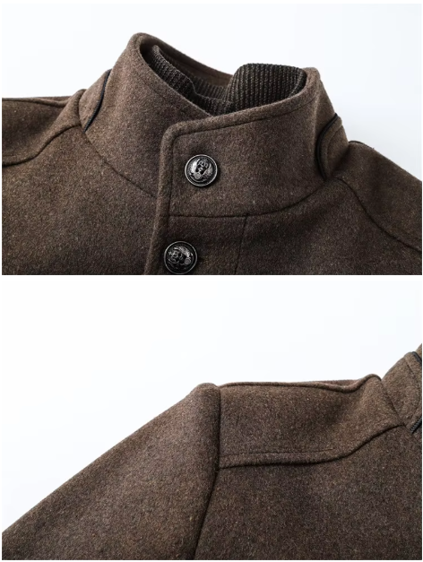 Men's Insulated Winter Jacket with Windproof Padding