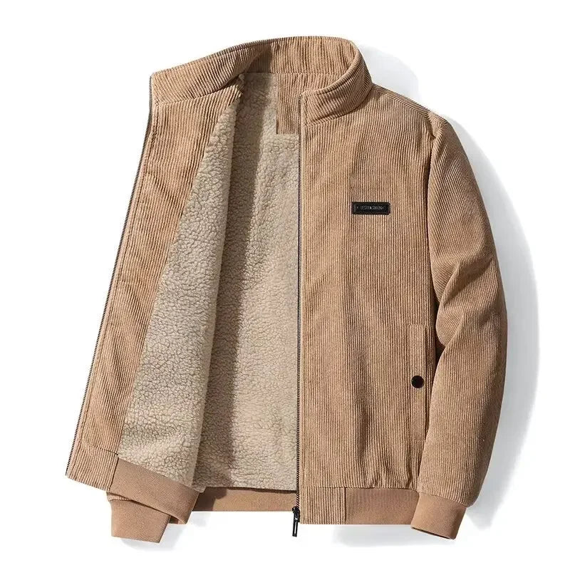 Men's Corduroy Jacket with Fleece Lining