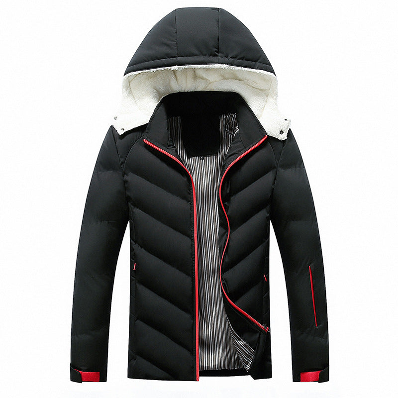 Men's Quilted Hooded Jacket