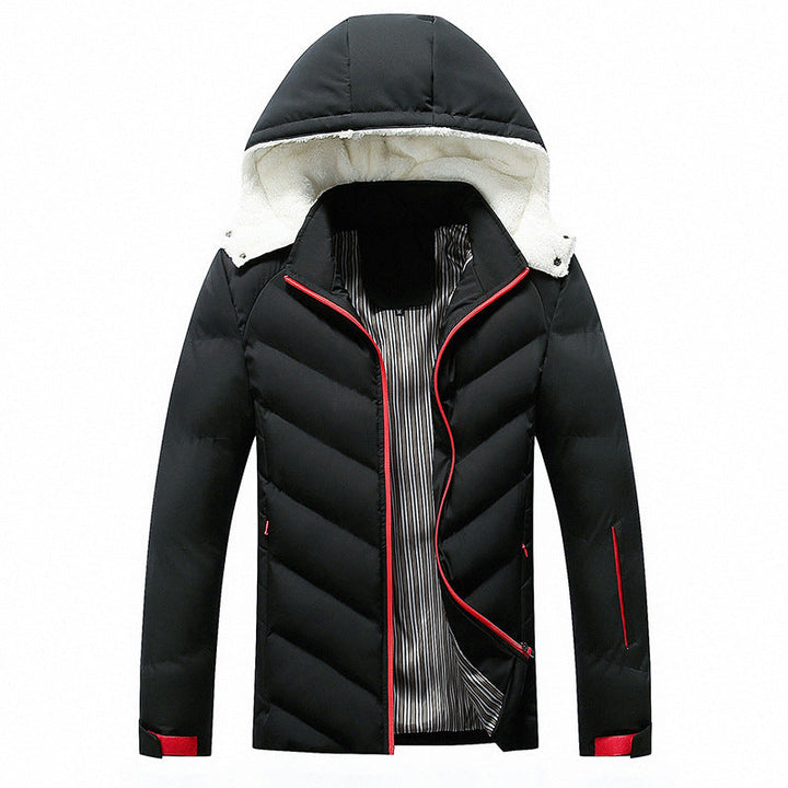 Men's Quilted Hooded Jacket
