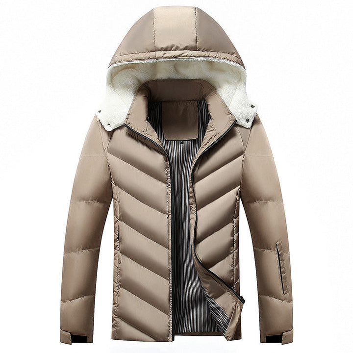 Men's Quilted Hooded Jacket
